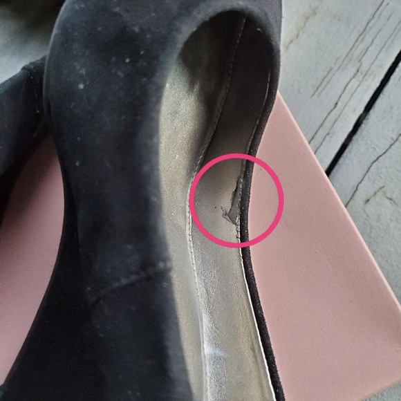 BANDOLINO Black Suede Business Casual Low Cocktail Wedges - Picture 15 of 15